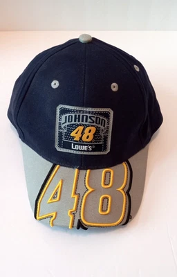 Gorra Nascar Jimmie Johnson 48 Lowes Persecución Auténtica Correa Ajustable Foto 1 de 4