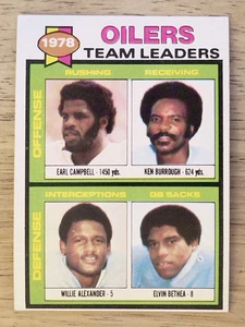 1979 Topps #301 Earl Campbell/Ken Burrough/Willie Alexander/Elvin Bethea (EXMT) - Picture 1 of 2