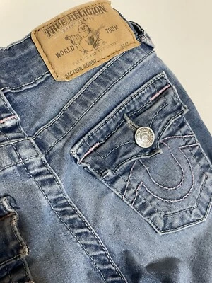 Jeans TRUE RELIGION para niñas talla 5 costuras rosas Foto 1 de 4