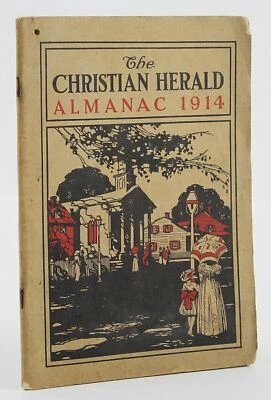 THE CHRISTIAN HERALD ALMANAC FOR 1914 1st Edition 1st Printing Illustrated - Image 1 of 4