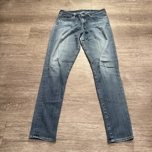 Adriano Goldschmied Jeans Womens 27 Blue Denim Fade 27x31 Whiskers Casual Adult - Picture 1 of 13
