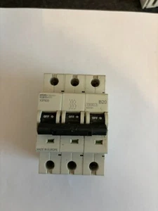 DORMAN SMITH X3PB20 B20 20 AMP TRIPLE POLO MCB DISYUNTOR - Imagen 1 de 1