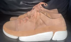 HERREN GRÖSSE 11G HELLTERRAKOTTA TRIGENIC EVO NUBUK VELOURSLEDER SPORTSCHUHE CLARKS - Bild 1 von 9