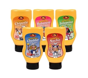 3x 326g USA Squeeze Nacho Sauce (Auswahl aus 5 Sorten Nacho, Cheddar, Jalapeno) - Bild 1 von 1