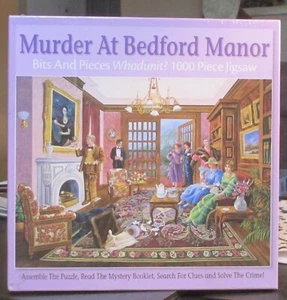 ASESINATO EN BEDFORD MANOR POR GENE DIECKHONER - NUEVO - ROMPECABEZAS DE PIEZAS Y PIEZAS - Imagen 1 de 2
