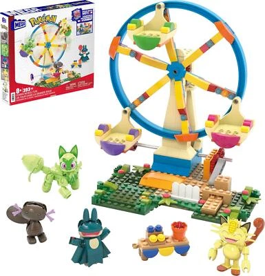 Mega Pokémon Building Toys Set Ferris Wheel Fun With 393 Pieces, 4 Poseable 5+ - Image 1 of 4