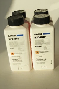ILFORD ILFOSTOP STOP BATH 500ML PER EACH - Picture 1 of 1