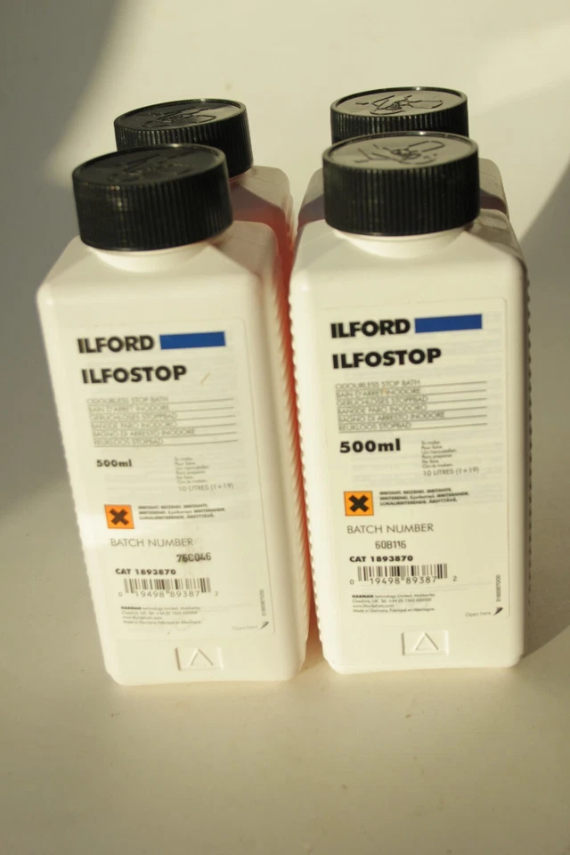 ILFORD ILFOSTOP STOP BATH 500ML PER EACH - Image 1 of 1