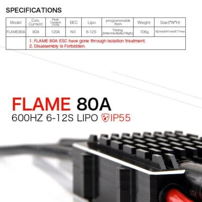 Tiger Motor Flame 80A Drone ESC - Image 1 of 4