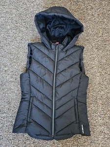 La Gear Women's Gilet Size UK 10 Black Jacket with hood in Excellent Condition. - Picture 1 of 13