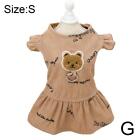 New Dog Pet Clothing Bear Flying Sleeve Dress for Dogs Clothes Cat Small