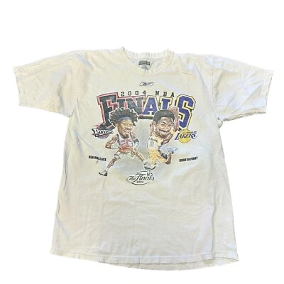 Camiseta Wallace basquete vintage 2004 NBA FINALS LAKERS PISTONS KOBE BRYANT M (52) - Imagem 1 de 4