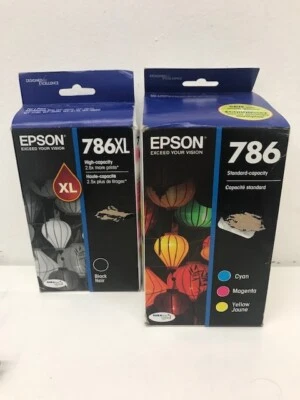 Tóner Epson DuraBrite T786520 cian/magenta/amarillo y T786XL120 negro 786XL 2018 Foto 1 de 4
