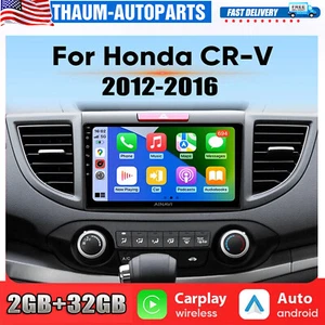 Android 13 Carplay WIFI For Honda CRV 2012-2016 Car Stereo Radio GPS Navi Apple - Picture 1 of 12