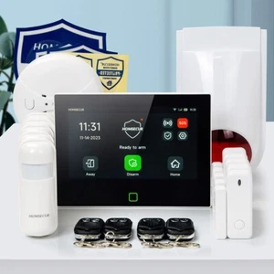 HOMSECUR Inalámbrico WIFI 4G GSM LCD SMS Marcación Automática Hogar Casa 7" Sistema de Alarma - Imagen 1 de 18