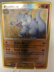 Pokemon Card Rhydon 60/130 Diamond And Pearl Uncommon Reverse Holo NM - Picture 1 of 2