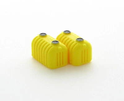 1:87 HO 2 Yellow Septic Tanks Plastic 3D to Scale Diorama Piece - Image 1 of 2