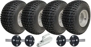 18x9.50-8 Double Axe Atv Cranté Quad Remorque Kit Roues ,Alko Axes & Hitch 408kg - Photo 1/9