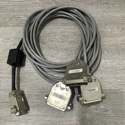 NORTEL 5FT DB-9 FEMALE TO 3X DB-25 MALE 3-PORT SDI CABLE ASSEMBLY NTBK48AA - Image 1 of 4