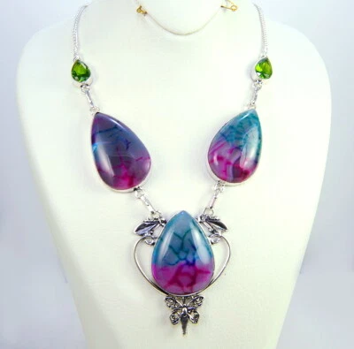 Entzückende Damen Anhänger Anhänger Edelstein Rosa Druzy Sterling Silber 925 - Bild 1 von 3