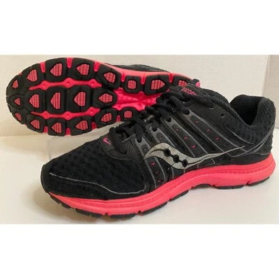 Zapatos para correr SAUCONY para mujer 8,5 Grid Flex negros/rosa/plateados deportivos Crossfit Foto 1 de 4