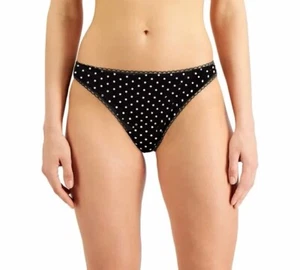 Charter Club Everyday Cotton Bikini Underwear Black Dot - Picture 1 of 19