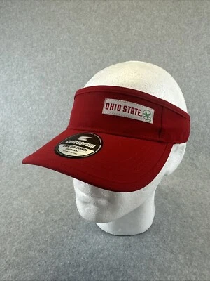 Ohio State Buckeyes Colosseum Original Red Viper Golf Visor Hat Cap - Image 1 of 4