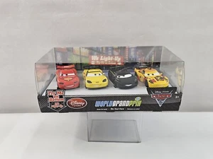 Disney Store Pixar Cars 2 World Grand Prix Die Cast paquete de 4 conjunto iluminado nuevo en caja - Imagen 1 de 8