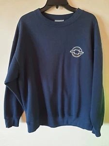 Genuine Chevrolet Navy Blue Men's Pullover Sweater Size XL--Made in USA--EUC!! - Picture 1 of 3