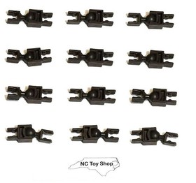 12 Rare K'NEX Dark Gray Large Ball & Socket Hinges Joint Connectors Clips KNEX