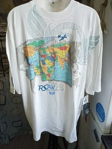 Mens Vintage Roca Wear Hip Hop White T Shirt, Size Medium - Picture 1 of 9