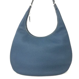HERMES Gao Taurillon Clemence Leather One Shoulder Bag Blue Jean/8BG0042 - Photo 1/13