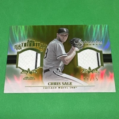 2013 Topps Tribute Superstar Swatches Relics Chris Sale #SS-CS Chicago 11/15 - Image 1 of 4