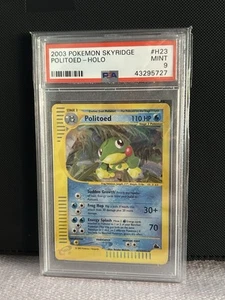 2003 Pokemon Skyridge - Politoed Holo #H23 PSA MINT 9 - Picture 1 of 2