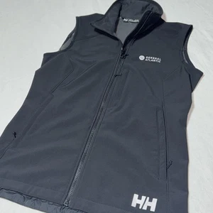 Helly Hansen Paramount Series Softshell Vest Women's Small S Black Full Zip LOGO - Picture 1 of 9