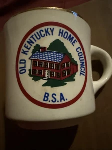 Old Kentucky Home Council Boy Scouts of America Tasse/Kaffee/Tasse BSA selten OKHC - Bild 1 von 5