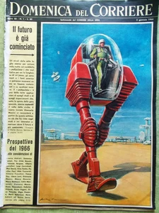 La Domenica del Corriere 2. Januar 1966 Chaplin Amerika Russland Magier Prognosen - Bild 1 von 1
