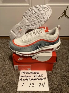 DS 2022 Nike Air Max 97 Washed Denim Pack Women’s Sz 6.5 - Picture 1 of 11