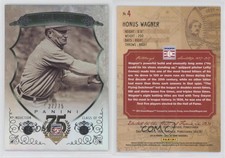 2014 Panini Hall of Fame Green Shield /75 Honus Wagner #4 HOF Shield