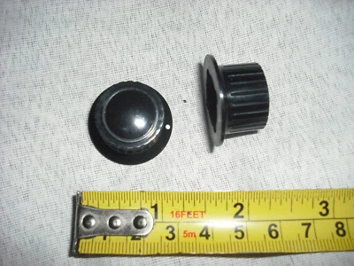 AMPSTACK Battered Medium black amp knob orange style master volume tone matamp NOS aged