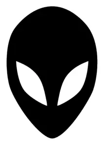 Alien Head Decal, JDM Funny Decal for Car, Windows, Outdoor, Computer, Phone etc - Picture 1 of 5