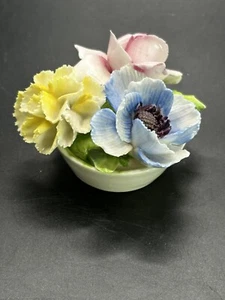 Crown Staff England Fine Bone China Floral Bouquet Small 1.25" T - Picture 1 of 4