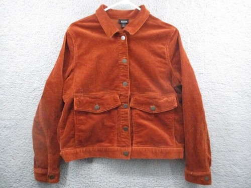 VETEMENTS Giacca Ana A New Approach Donna Marrone in velluto a coste Grande Bottone Due Tasche