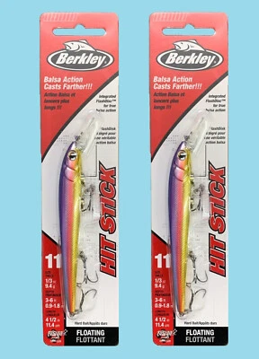 2x - Berkley Hit Stick 11 - Sunset 84 - BHBHSF11-SN84 1/3 oz.  NOC L6 Foto 1 de 4