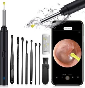Cámara removedora de cera de oído 1080P HD endoscopio cuchara limpieza WiFi otoscopio inalámbrico - Imagen 1 de 14