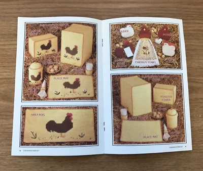 Crochet Patterns CHICKEN KITCHEN SET Leaflet 12 Patterns, Annie's Attic 1987 - Image 1 of 4
