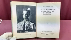 Kultur und Kunst der Renaissance in Italien. Burckhardt, Jacob: - Bild 1 von 5