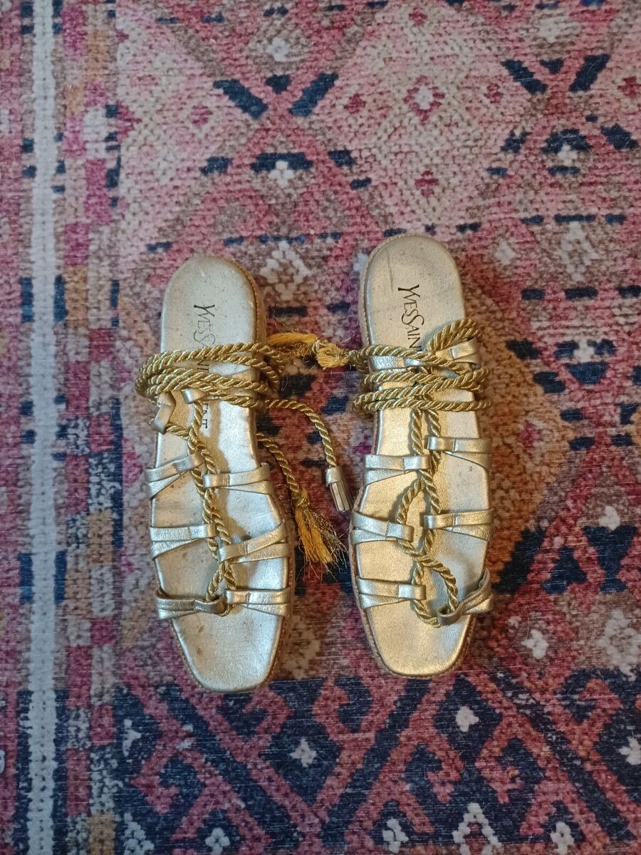 Saint Laurent Gold Sandals for Women for sale | eBay Saint Laurent Gold Sandals for Women for sale | eBay