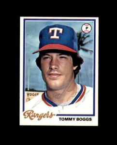 Tommy Boggs Signed Authentic 1978 Topps Texas Rangers Autograph - Picture 1 of 2