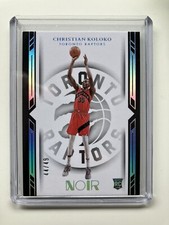 2022-23 Panini Noir Christian Koloko #198 Icon Edition Rookie RC Raptors 44/49